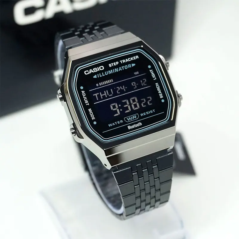 Casio Vintage Step Count Sensor Digital Men's Watch- ABL-100WEGG-1B